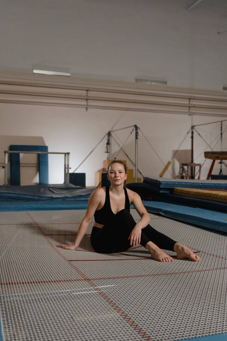 Trampoline fitness silencieux à cordes élastiques SportPlus